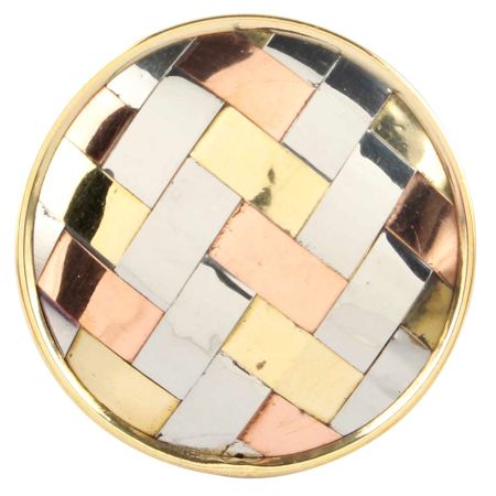 Silver Round Metal And Wood Cabinet Knobs Online